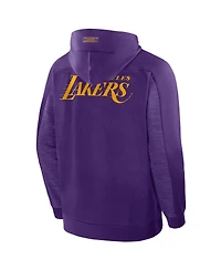 Fanatics Men's Purple Los Angeles Lakers Back Door Cut Play Defender Full-Zip Hoodie