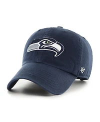 '47 Brand Preschool College Navy Seattle Seahawks Clean Up Adjustable Hat