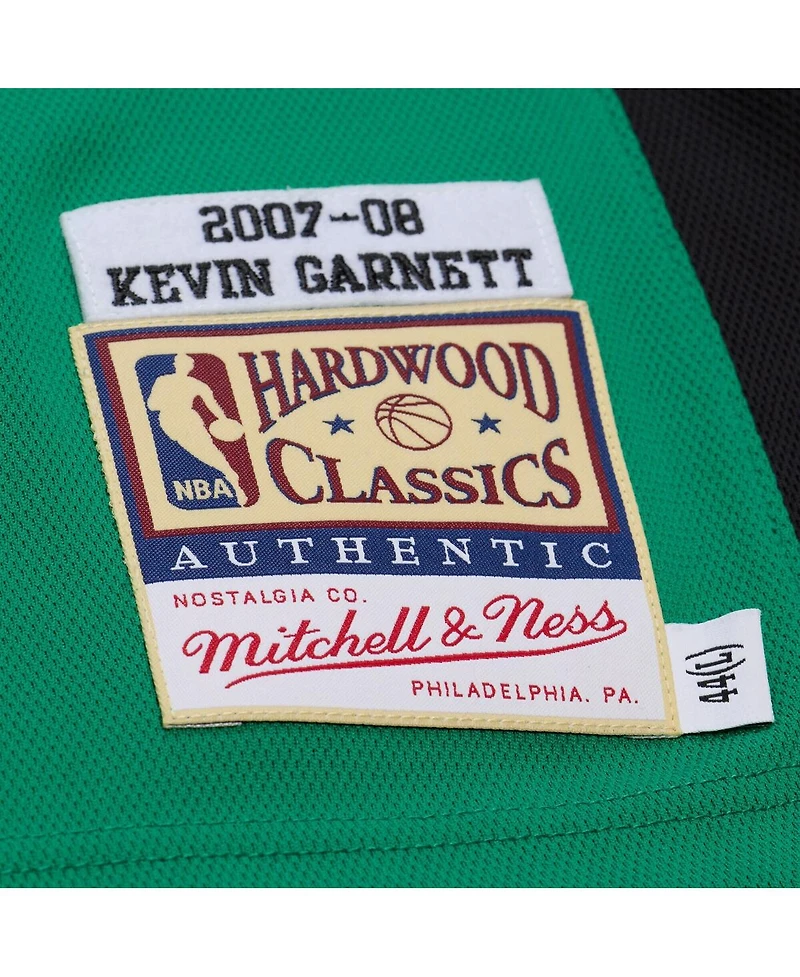 Mitchell & Ness Men's Kevin Garnett Kelly Green Boston Celtics 2007-08 Hardwood Classics Authentic Jersey