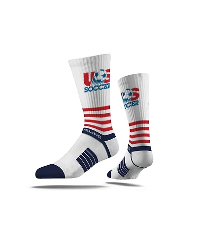 Strideline Men's and Women's Usmnt Premium Knit Crew Socks