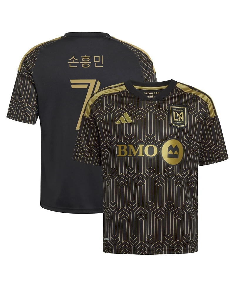 Adidas Big Boys and Girls Black Lafc 2026 Primary Kit Replica Jersey
