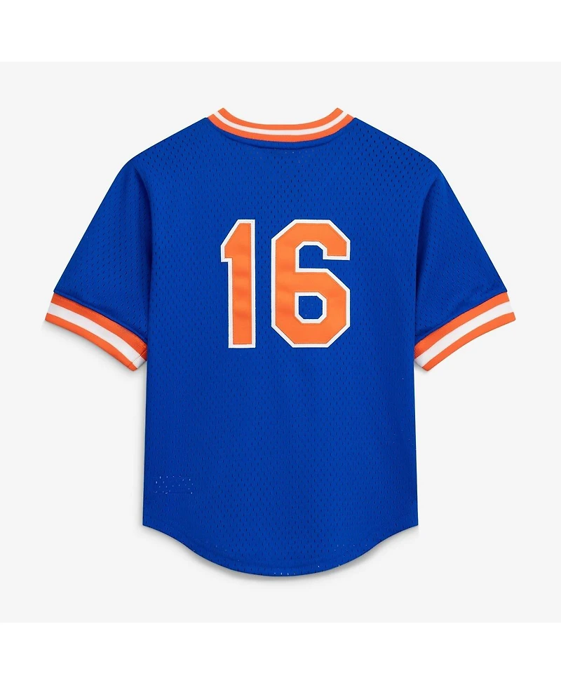 Mitchell & Ness Big Boys and Girls Dwight Gooden Royal New York Mets Mesh Batting Practice Jersey