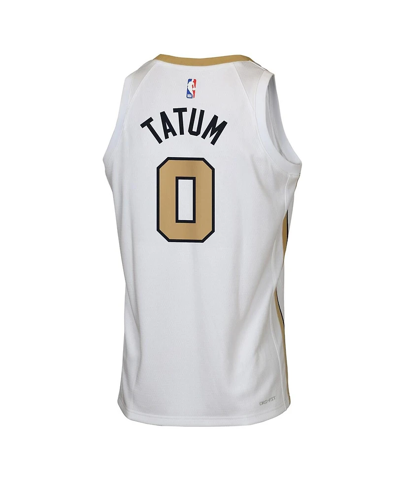 Nike Big Boys and Girls Jayson Tatum White Boston Celtics 2025/26 City Edition Swingman Jersey