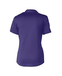 Cutter & Buck Women's Purple Tcu Horned Frogs Prospect Textured Stretch Polo Shirt