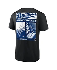 Fanatics Men's Profile Black Los Angeles Dodgers Big & Tall Two-Sided Graphic T-Shirt