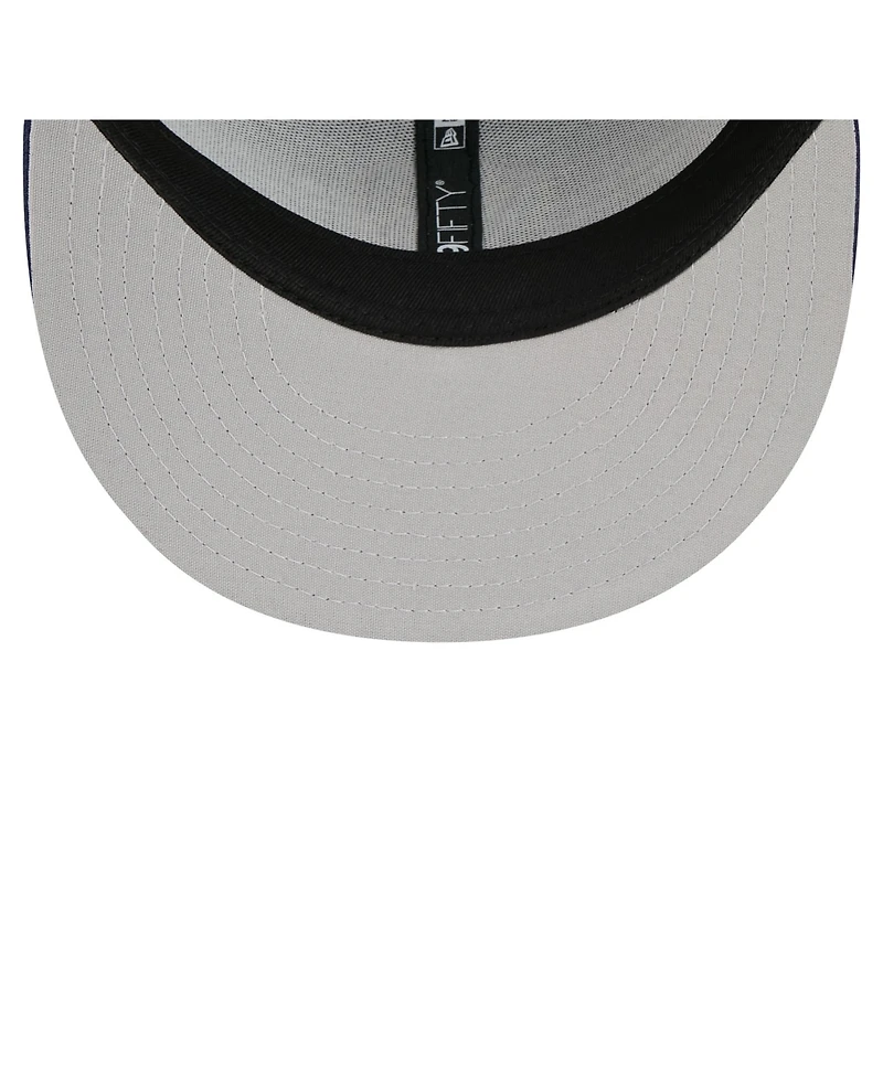 New Era Big Boys and Girls Navy Milwaukee Brewers 9FIFTY Trucker Snapback Hat