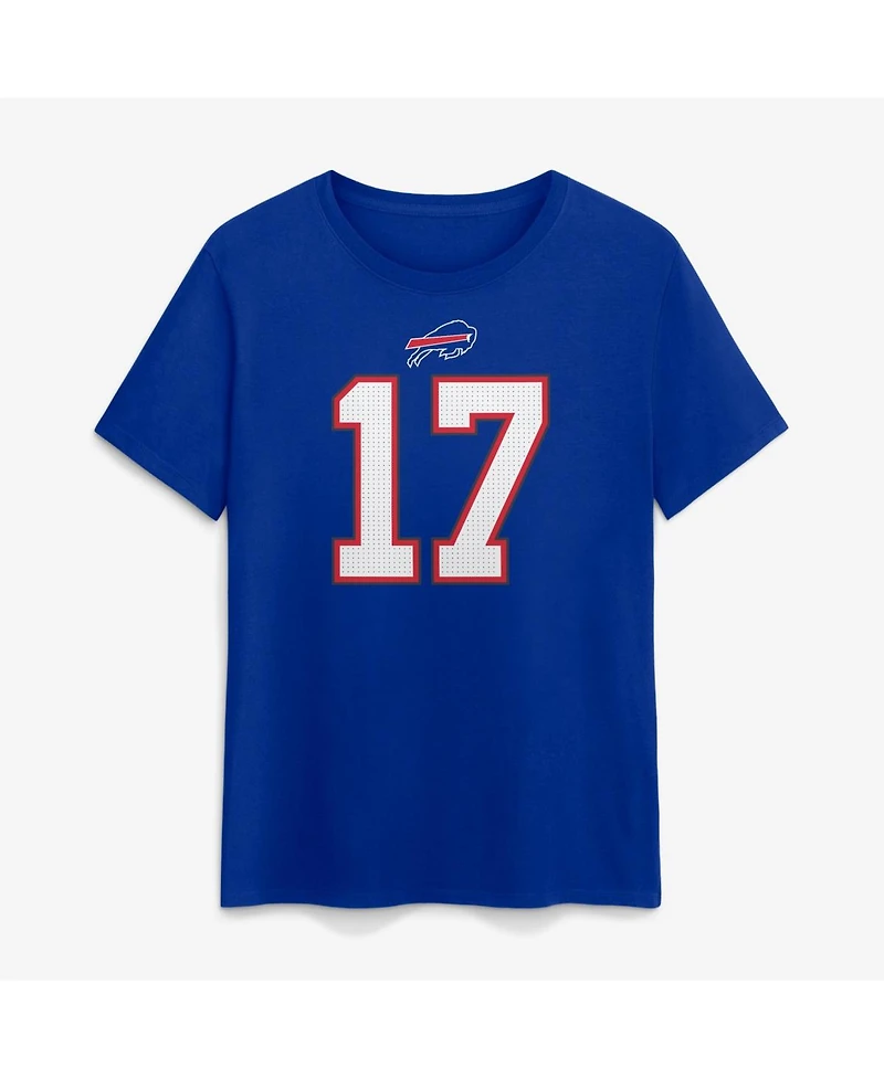 Nike Women's Josh Allen Royal Buffalo Bills Player Name & Number T-Shirt