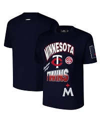 Pro Standard Men's Navy Minnesota Twins Turn It Up Dropped Shoulder T-Shirt