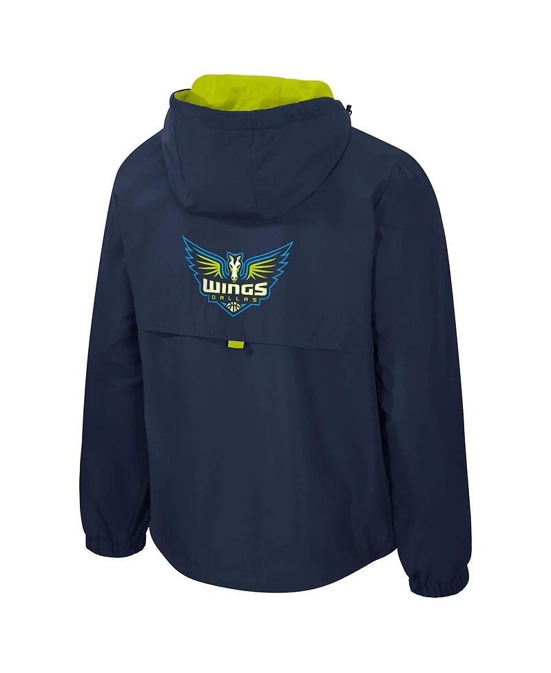 Stadium Essentials Men's and Women's Navy/Green Dallas Wings Legends Challenger Quarter-Zip Jacket