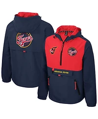 Stadium Essentials Men's and Women's Navy/Red Indiana Fever Legends Challenger Quarter-Zip Jacket