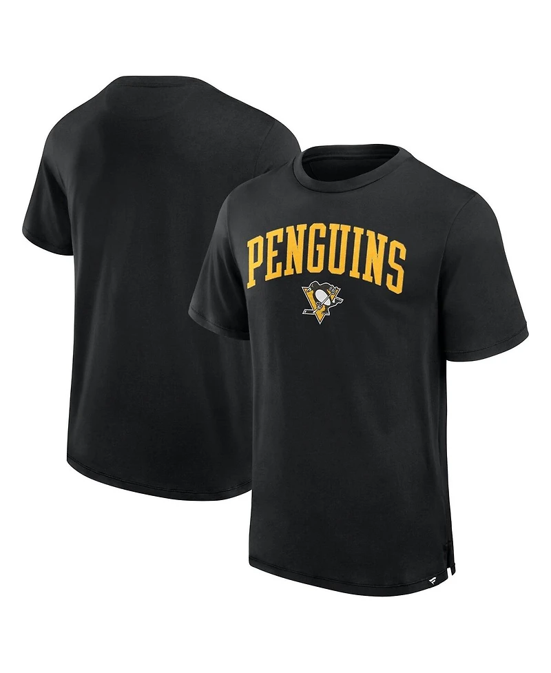 Fanatics Men's Black Pittsburgh Penguins Elevated Pima T-Shirt
