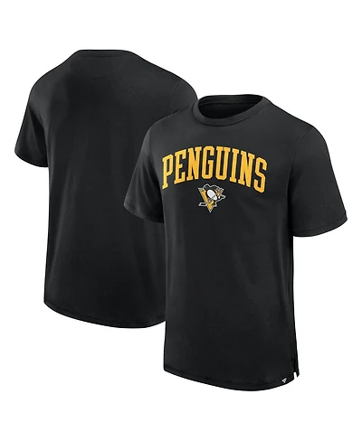 Fanatics Men's Black Pittsburgh Penguins Elevated Pima T-Shirt