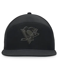 Fanatics Men's Black Pittsburgh Penguins Front Office Adjustable Hat
