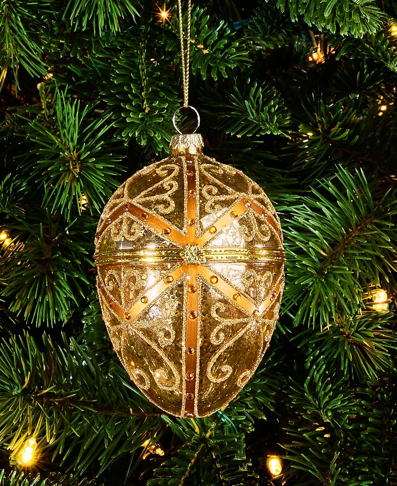 Holiday Lane Blessed Egg Treasure Box Ornament, Macy's Exclusive