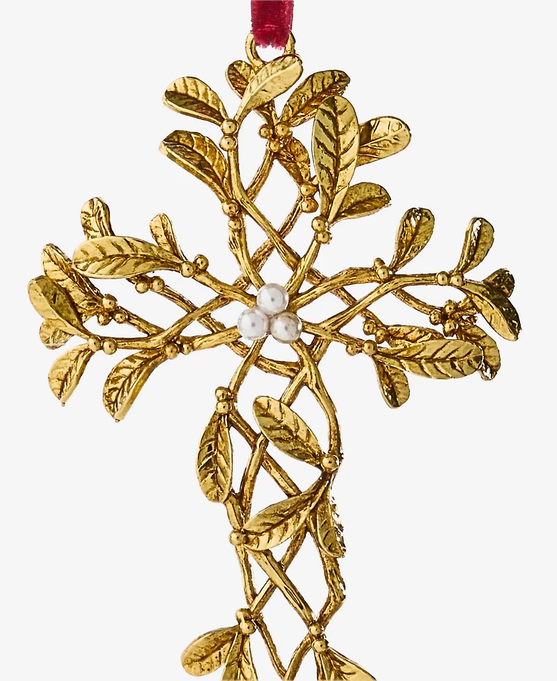 Holiday Lane Blessed Branch Cross Ornament, Macy's Exclusive