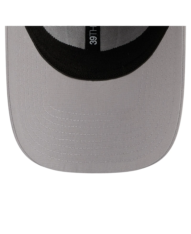 New Era Men's Gray Las Vegas Raiders Perforated 39THIRTY Flex Hat