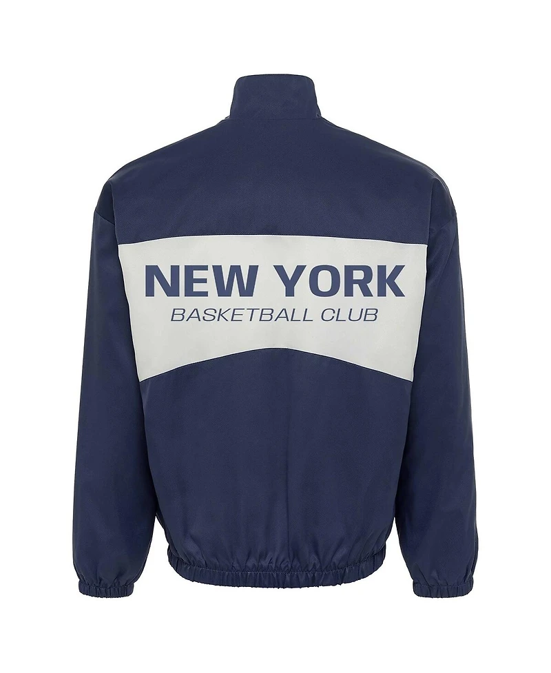 Sportiqe Men's and Women's Blue New York Knicks Athletic Club Collection Senna Premium Lightweight Full-Zip Jacket