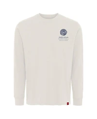 Sportiqe Men's and Women's Cream Indiana Fever Athletic Club Collection Sherwood Relaxed Fit Premium Long-Sleeve T-Shirt
