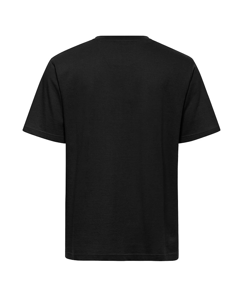 Sportiqe Men's Black Wnba Logowoman Duke Premium Relaxed Fit T-Shirt