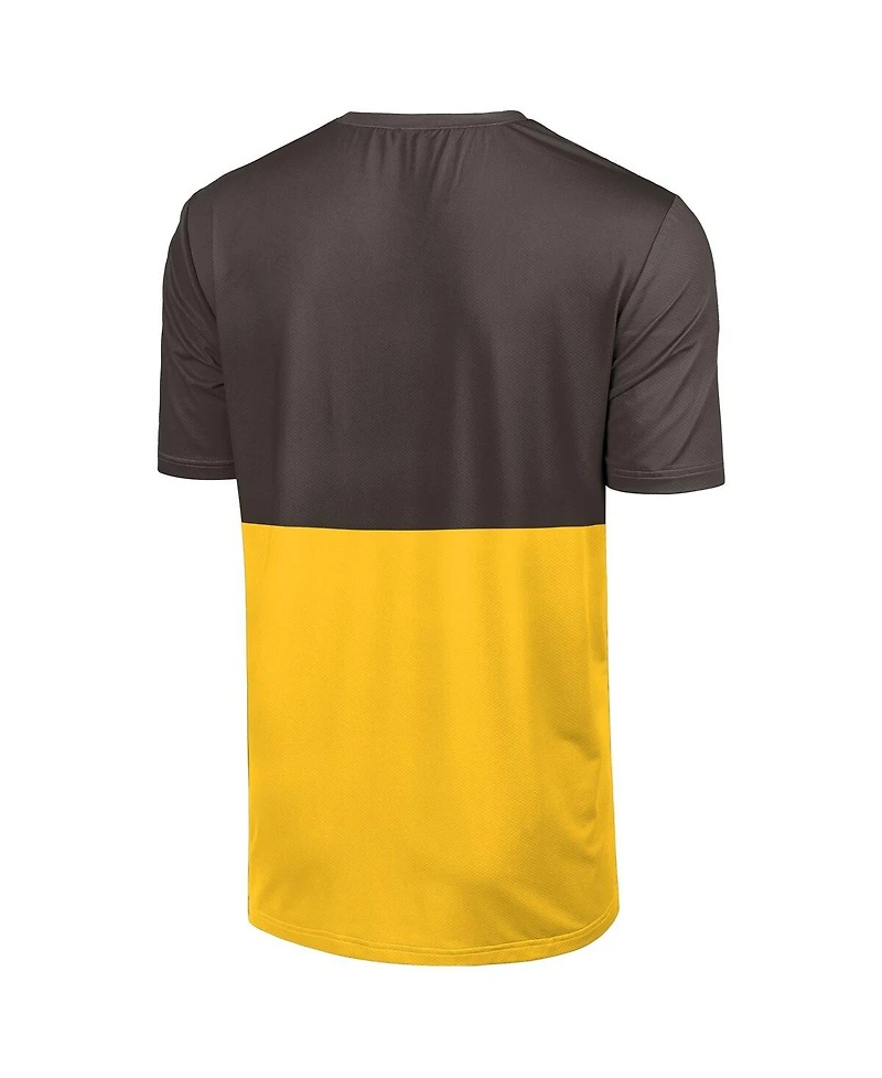 Foco Men's Brown/Gold San Diego Padres Big Logo Mascot T-Shirt