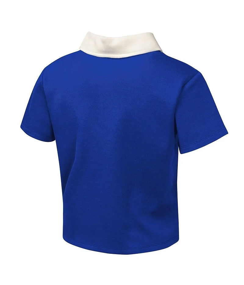 Outerstuff Big Girls 2-Piece Royal Philadelphia Phillies Base Trainer Johnny Polo Shirt and Skort Set