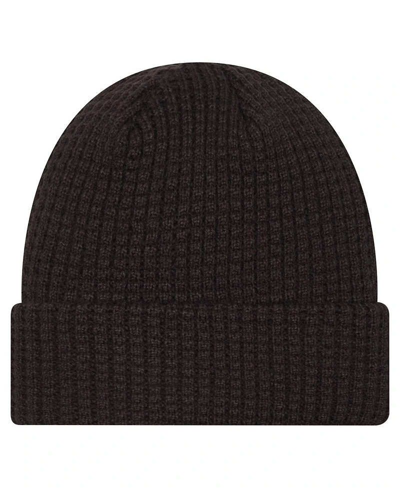 New Era Men's Black Buffalo Sabres Waffle Cuffed Knit Hat