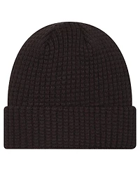 New Era Men's Black Buffalo Sabres Waffle Cuffed Knit Hat