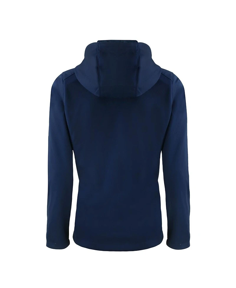 Cutter & Buck Women's Navy Los Angeles Dodgers Evoke Eco Softshell Full-Zip Hoodie Jacket