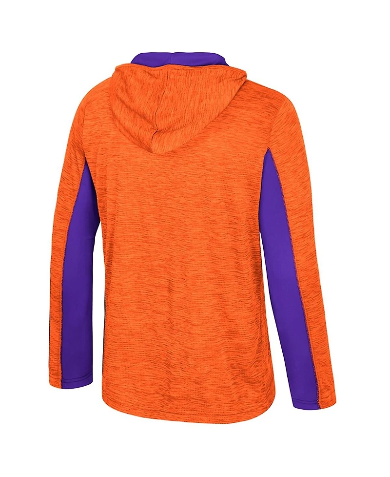 Colosseum Men's Orange Clemson Tigers Always Sunny Quarter-Zip Hoodie