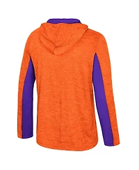 Colosseum Men's Orange Clemson Tigers Always Sunny Quarter-Zip Hoodie