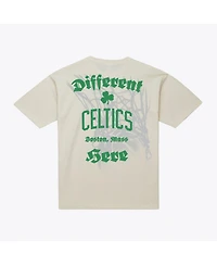 Mitchell & Ness Men's Cream Boston Celtics Hardwood Classics Chapters T-Shirt