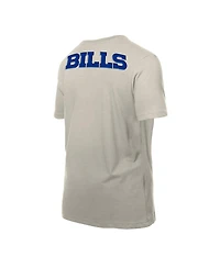 New Era Men's Light Beige Buffalo Bills Multi Patch T-Shirt