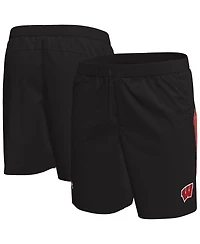 Under Armour Men's Black Wisconsin Badgers Woven Shorts
