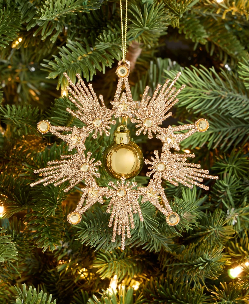 Holiday Lane Celestial Gems Star With Ball Ornament, Macy's Exclusive
