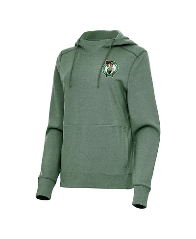 Antigua Women's Heather Kelly Green Boston Celtics Justice Pullover Hoodie