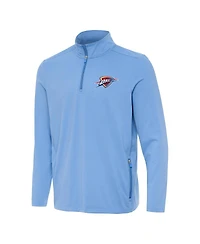 Antigua Men's Powder Blue Oklahoma City Thunder Perilous Quarter-Zip Sweatshirt