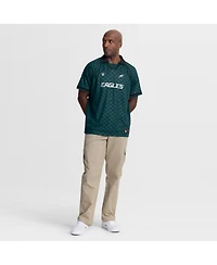 Fanatics Men's Midnight Green/Black Philadelphia Eagles Homerun Raglan V-Neck Polo Shirt