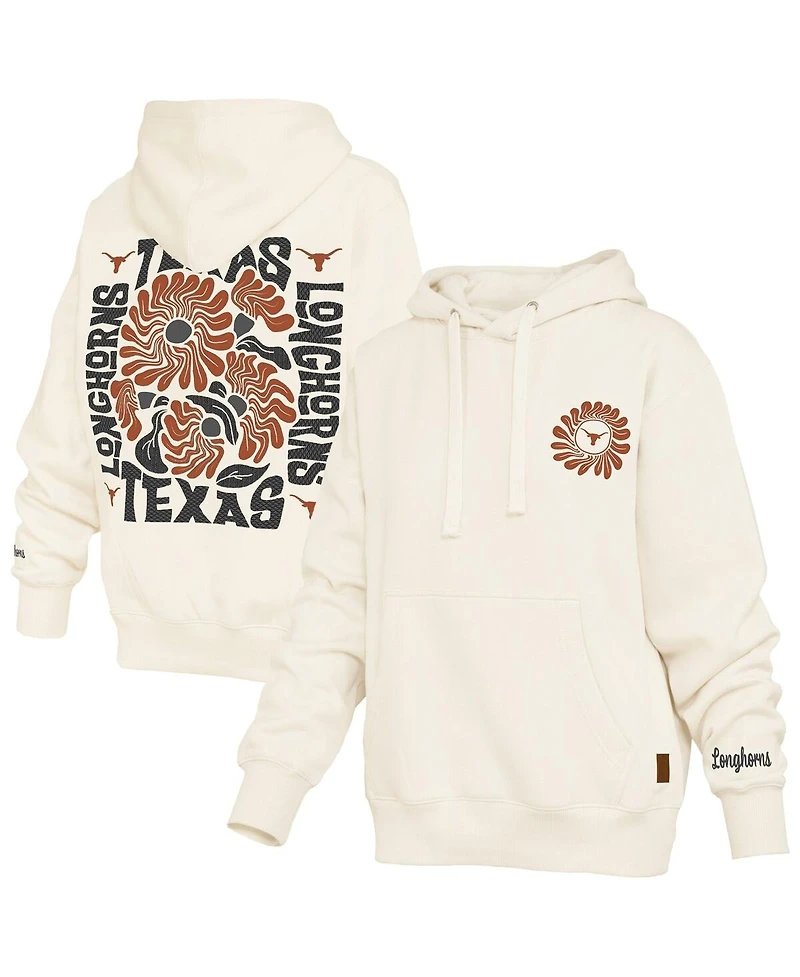 Pressbox Women's Cream Texas Longhorns Elena Janise Hoodie