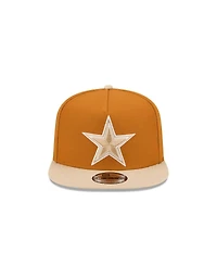 New Era Men's Brown/Light Beige Dallas Cowboys Two-Tone Color Pack A-Frame 9FIFTY Snapback Hat