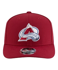 New Era Men's Burgundy Colorado Avalanche 9SEVENTY Stretch-Snap Adjustable Hat
