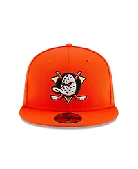 New Era Men's Orange Anaheim Ducks Core 59FIFTY Fitted Hat