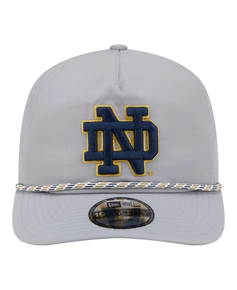 New Era Men's Gray Notre Dame Fighting Irish 19TWENTY Adjustable Hat