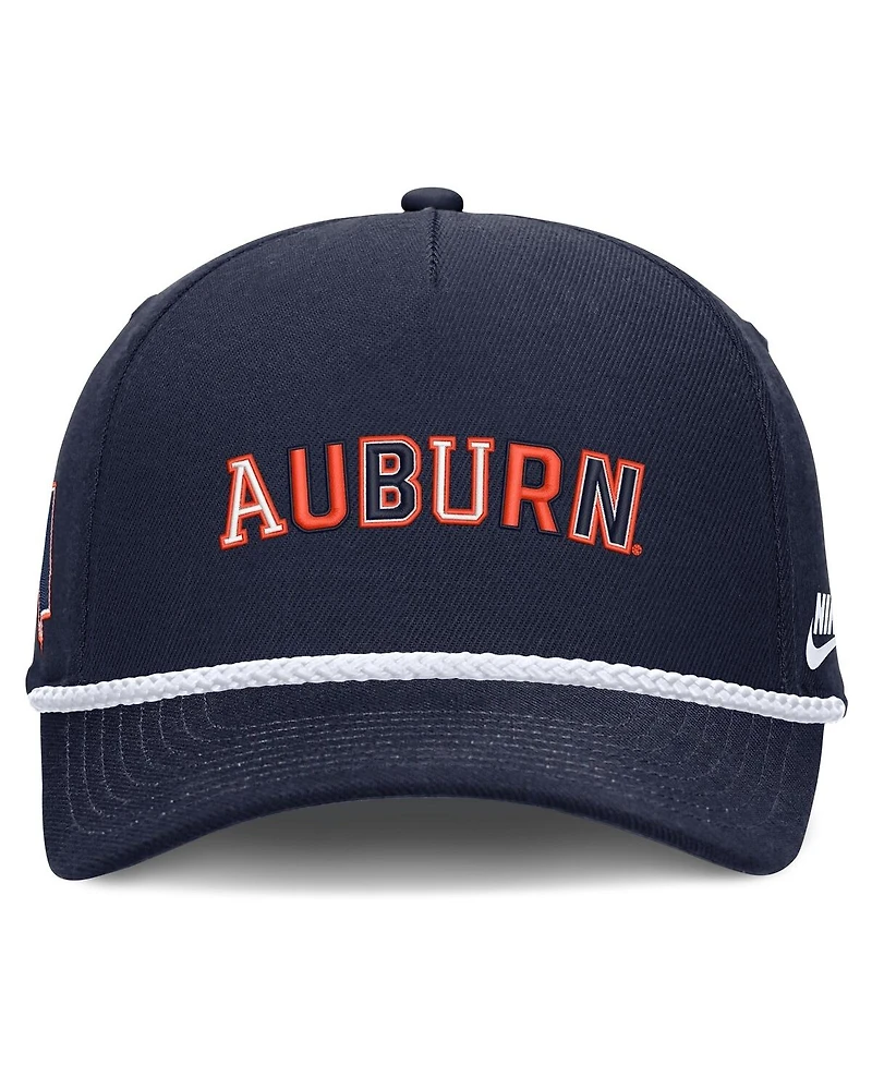 Nike Men's and Women's Navy Auburn Tigers 2026 Basketball Refresh 5-Panel Rope Rise Hat