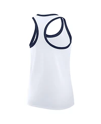 Nike Women's White New York Yankees Tri-Blend Dri-fit Racerback Tank Top