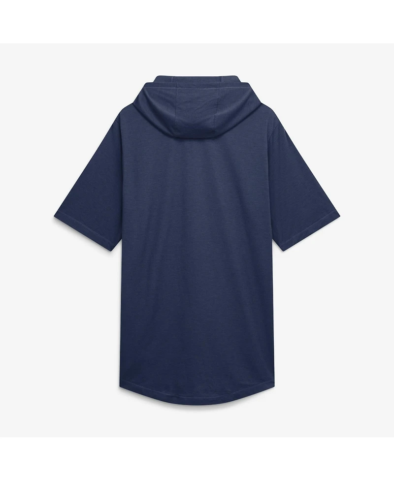 Nike Men's Navy New York Yankees Arched Wordmark Tri-Blend Hooded T-Shirt