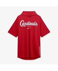 Nike Men's Red St. Louis Cardinals Arched Wordmark Tri-Blend Hooded T-Shirt