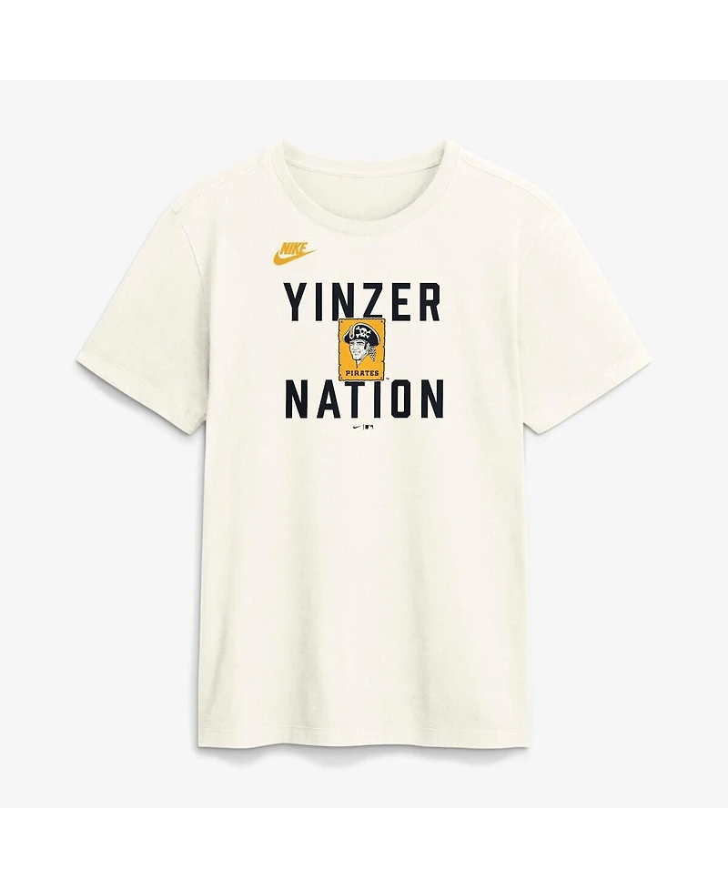 Nike Men's Cream Pittsburgh Pirates Cooperstown Collection ‘70s Inspired T-Shirt