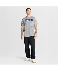 Nike Men's Heather Gray Los Angeles Dodgers Swoosh Legend Dri-fit T-Shirt