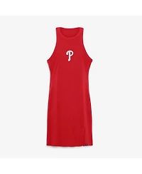 Fanatics Women's Red Philadelphia Phillies Tri-Blend Ribbed Sleeveless Dress