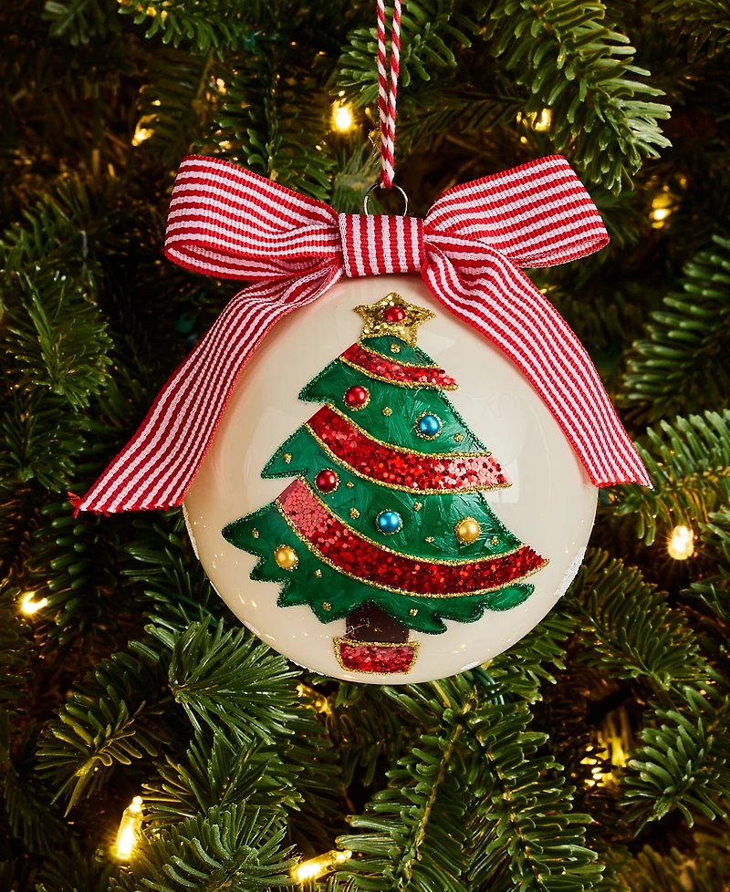 Holiday Lane Christmas Cheer 2026 Ball Ornament, Macy's Exclusive